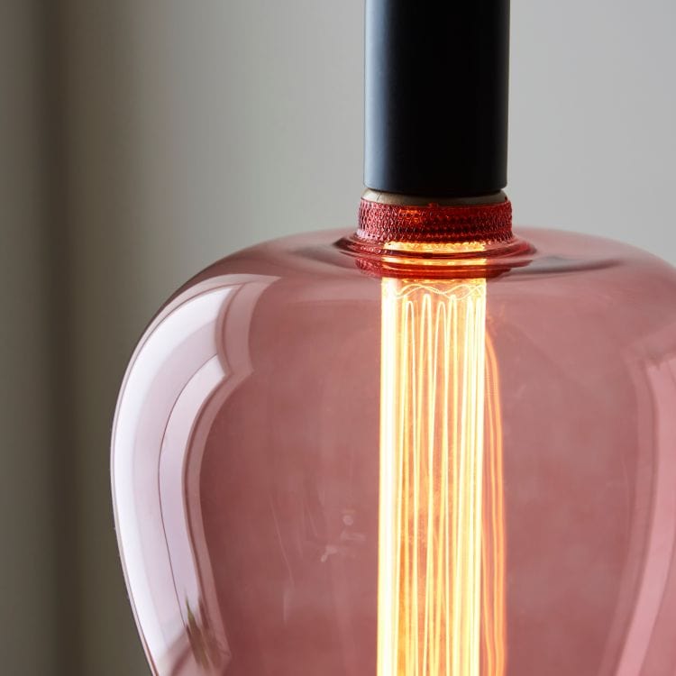 PRIORMADE Light Bulb Large Statement Filament Bulb in Tinted Pink (LED)