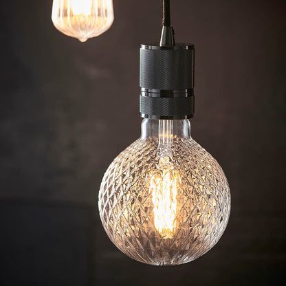 PRIORMADE Light Bulb Statement Filament Bulb  - Diamond Glass Effect (LED)