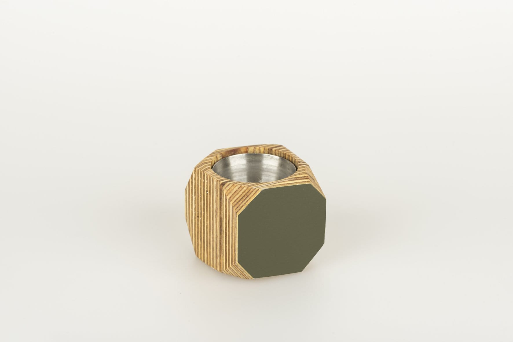 Priormade Mini Geo Vessel Mini Geo Vessels - Olive Green