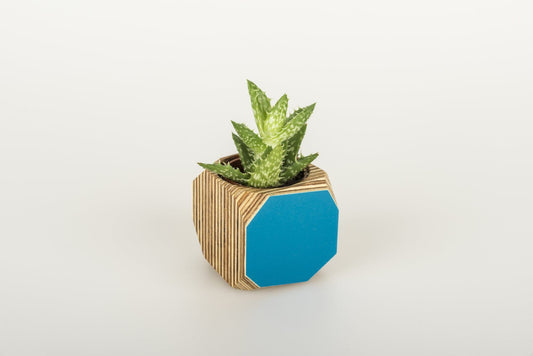 Priormade Mini Geo Vessel Mini Geo Vessels - Peacock Blue