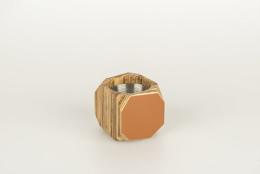 Priormade Mini Geo Vessel Mini Geo Vessels - Rust Orange