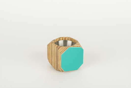 Priormade Mini Geo Vessel Mini Geo Vessels - Turquoise