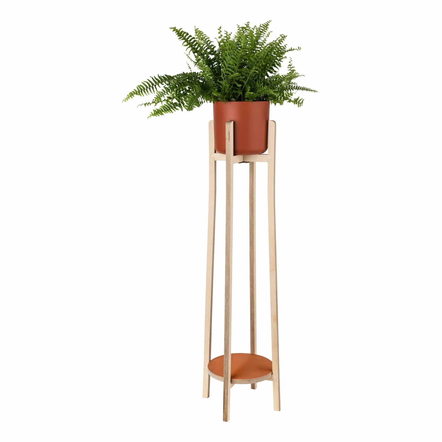 Priormade Plant stand Tall Plant Stand (Rust Orange)