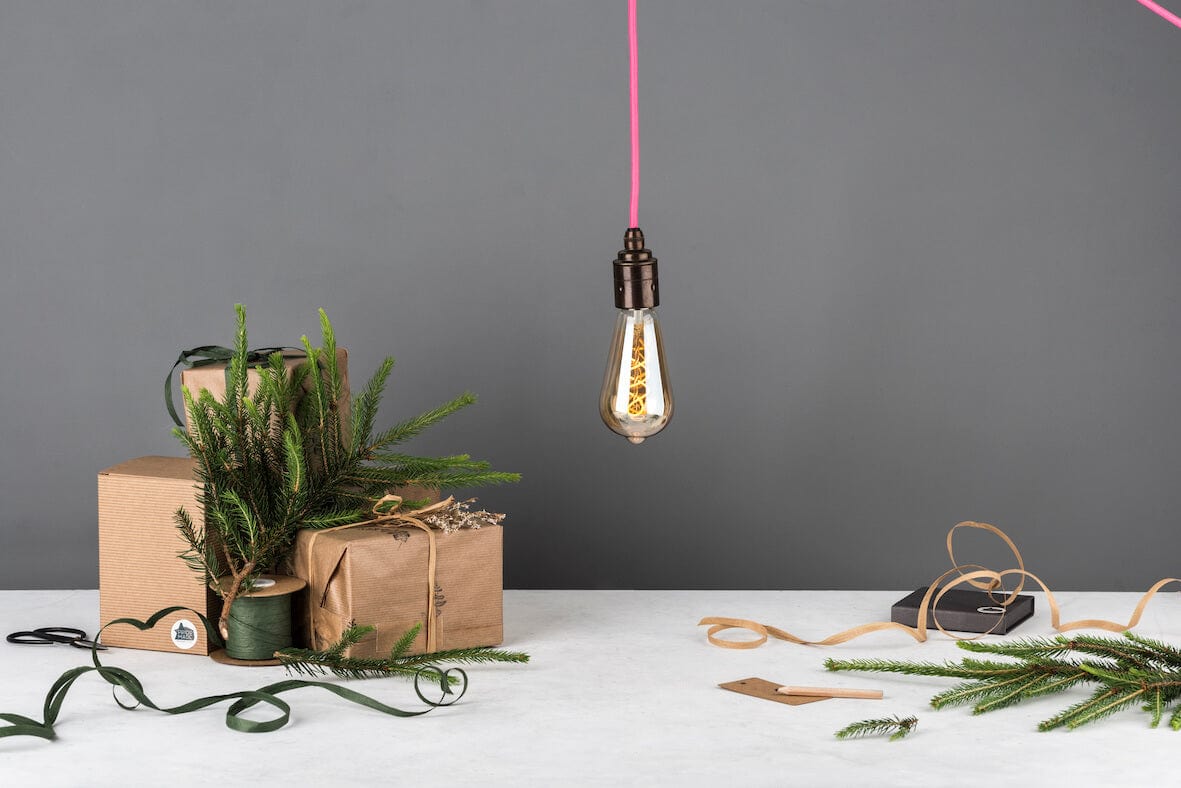 PRIORMADE Simple Pendant Lamp Without Bulb Simple Pendant Lamp - Jute Moss