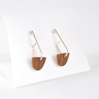 Priormade Wooden Earrings a - Ipe ‘Jay x Wood ’ - Eco Silver and Reclaimed Wooden Earrings (multiple styles)