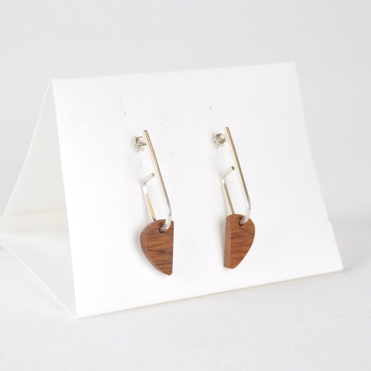 Priormade Wooden Earrings b - Ipe ‘Jay x Wood ’ - Eco Silver and Reclaimed Wooden Earrings (multiple styles)