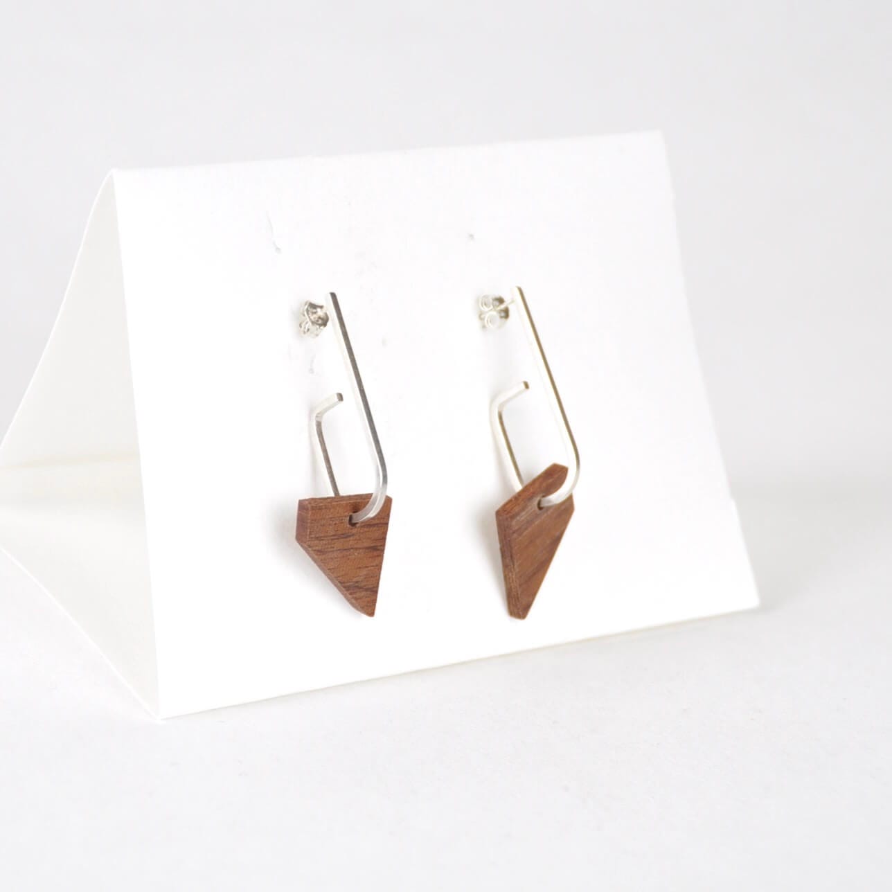 Priormade Wooden Earrings c - Ipe ‘Jay x Wood ’ - Eco Silver and Reclaimed Wooden Earrings (multiple styles)