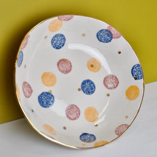 Rose Nisbet Bowls Ceramic Serving Bowl  - 'Candy Spotted'