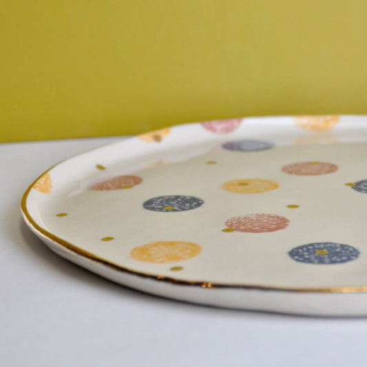 Rose Nisbet Platter Ceramic Serving Platter  - 'Candy Spotted' (various sizes)