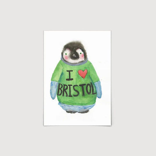 Rosie Webb Greetings Card A6 Greetings Card - 'Bristol Penguin'