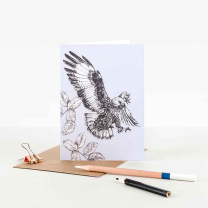 Sky Siouki Jackal Buzzard Greetings Card