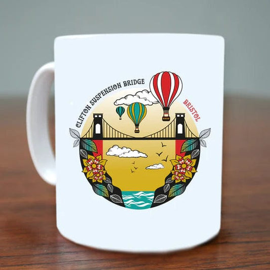 Susan Taylor Design Mug Circles Bristol Suspension Bridge | Boxed Mug