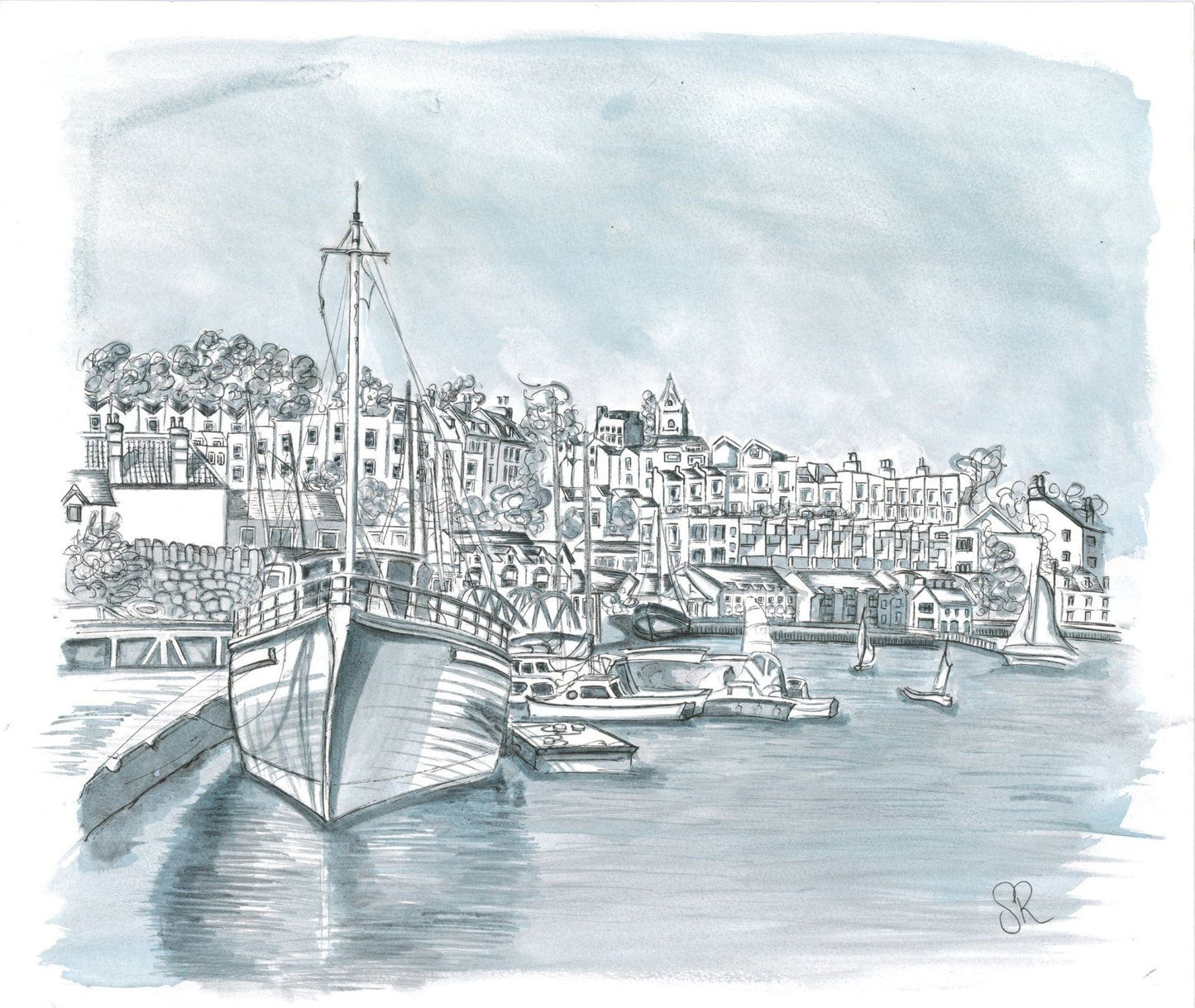 Susie Ramsey Art Greetings Card Greetings Card of Bristol Scenes (various designs)