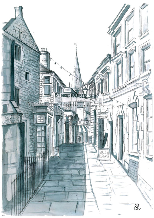 Susie Ramsey Art Print All Saints Lan', Bristol Giclee print of Bristol Scenes A5 (various designs)