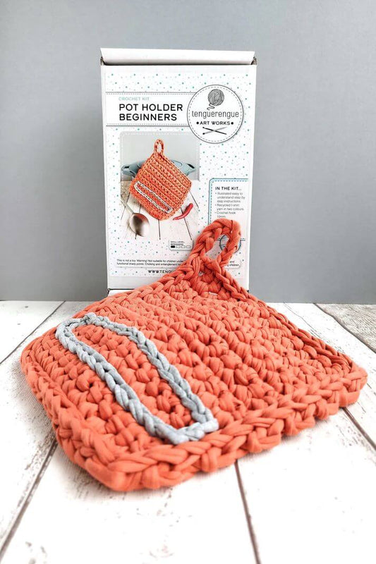 Tenguerengue Art & Craft Kits Crochet kit: Pot Holder for Beginners