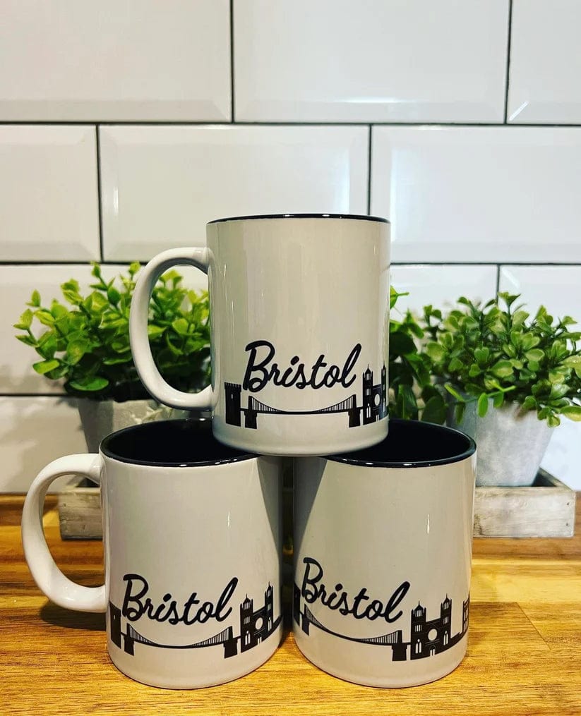 The Gift Box Ceramics Bristol Skyline (Black Inner) 11 oz mug Bristol Themed Mug (various designs)