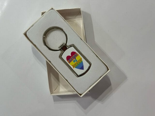 The Gift Box Key Ring Bristol Keyring (various designs)