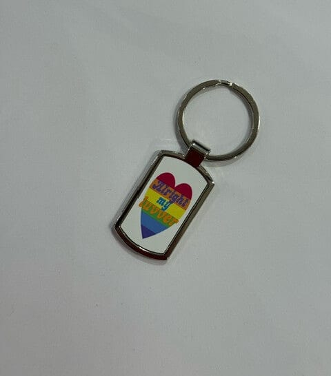 The Gift Box Key Ring Bristol Pride Alright My Luvver Heart Bristol Keyring (various designs)