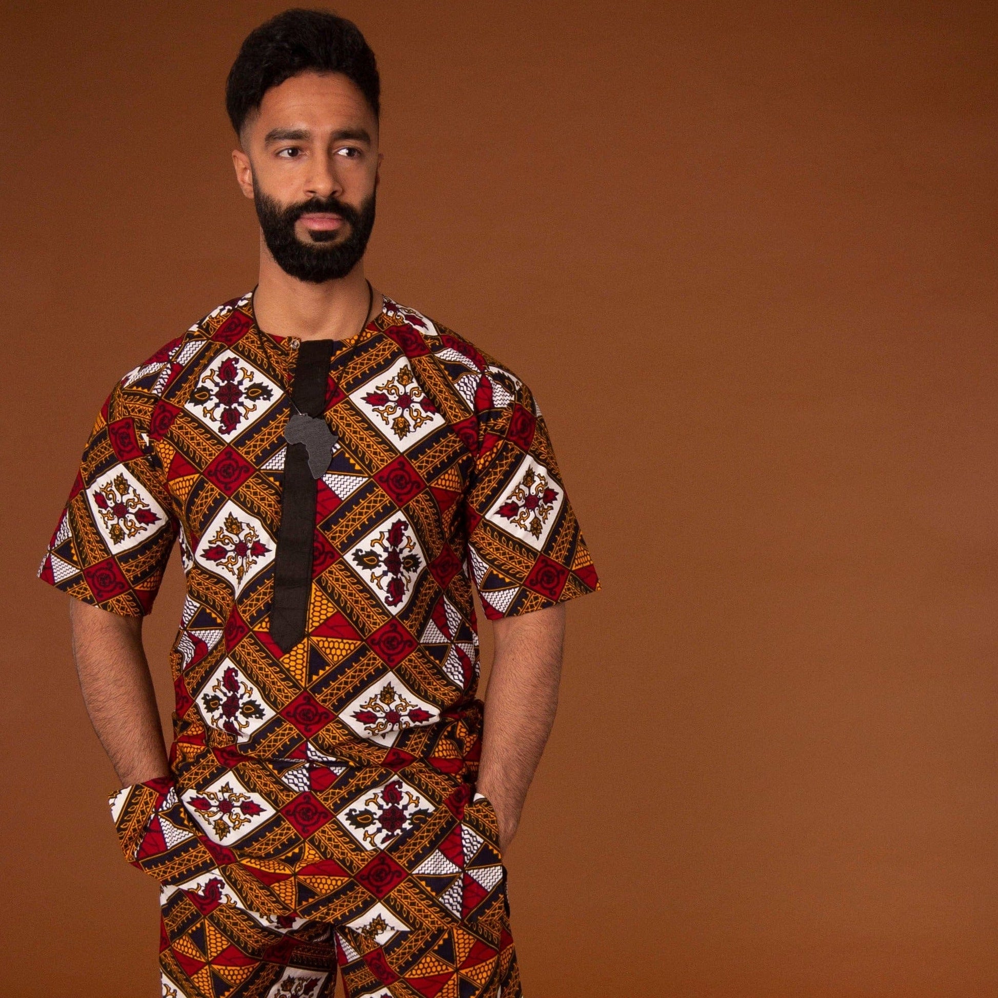 Cultureville Clothing Teju African Print Kaftan