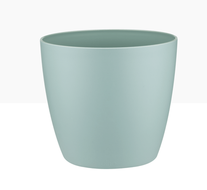 Elho Plant Pot 14cm / Mint Recycled Plastic Plant Pot - 'brussels mini round' in Mint