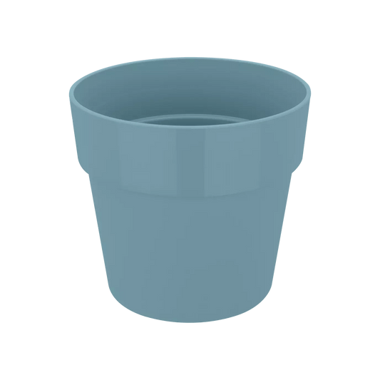 Elho Plant Pot 14cm Recycled Plastic Plant Pot - 'b.for original' in Dove Blue