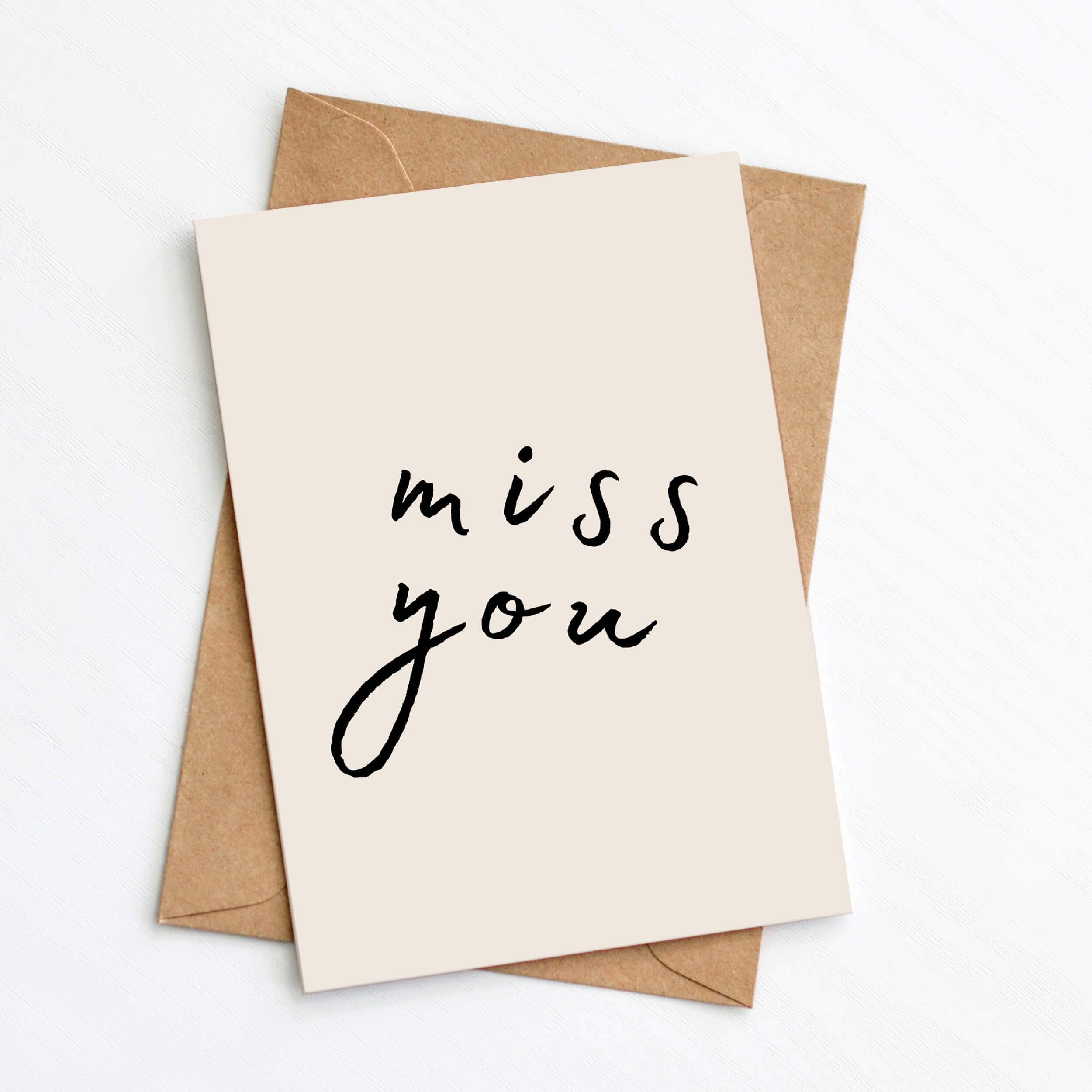 Miss You Card – PRIOR SHOP