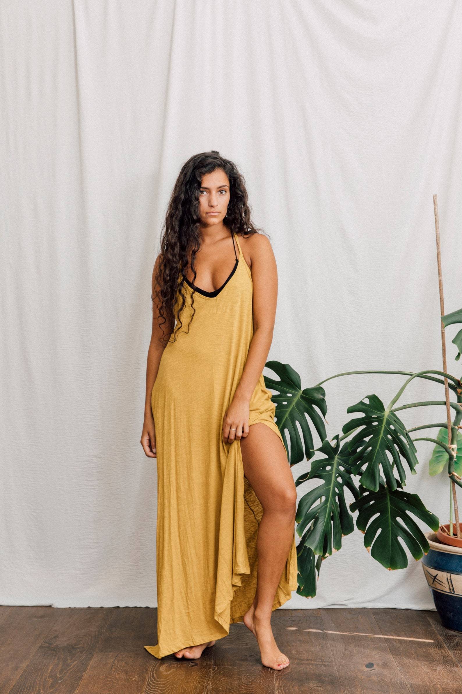 Maxi dress clearance yellow