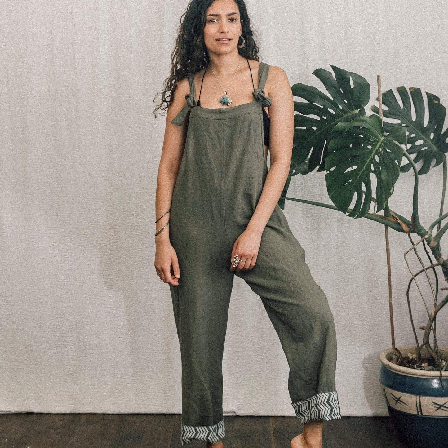 Inka Free Dungarees Inka Dungarees - Moss Green