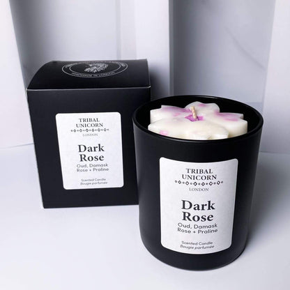 Tribal Unicorn Candles Dark Rose Candle